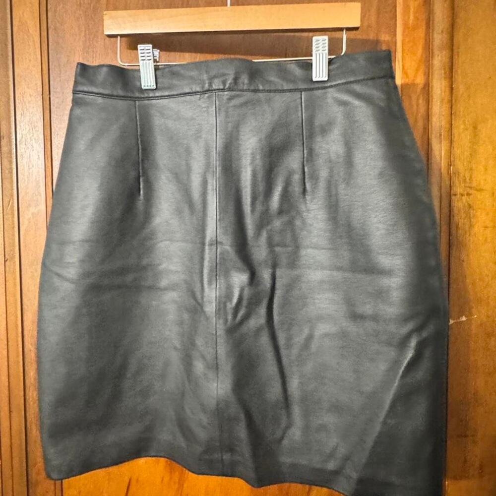 Vintage gaby black faux leather